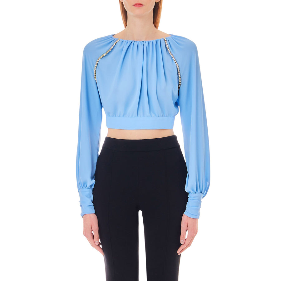 Blusa donna cropped
