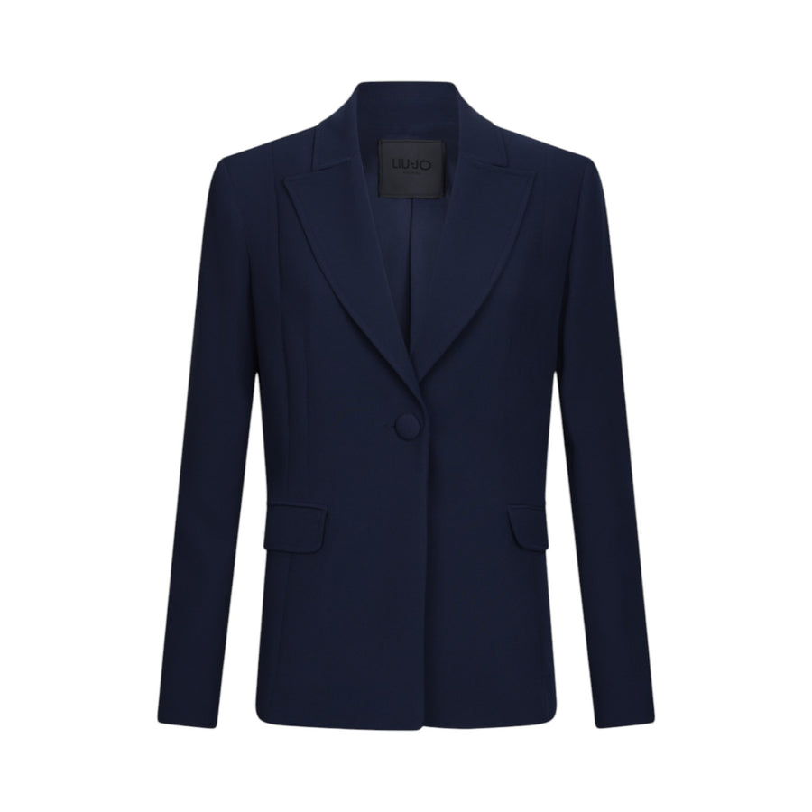 Blazer donna in cady crêpe