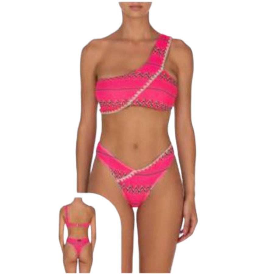 Bikini monospalla con slip americano donna