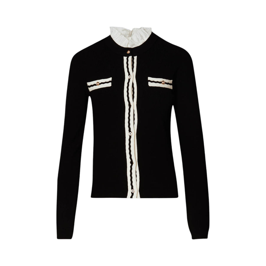 Cardigan donna con colletto