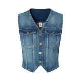 Gilet donna in denim