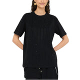T-shirt donna con strass