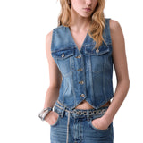 Gilet donna in denim