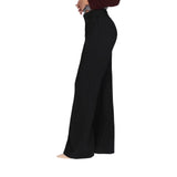 Pantaloni donna a palazzo tinta unita