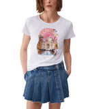 T-shirt donna con stampa