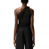 Top donna monospalla con nodo