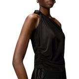 Top donna monospalla con nodo