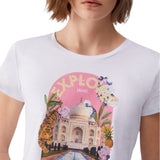 T-shirt donna con stampa