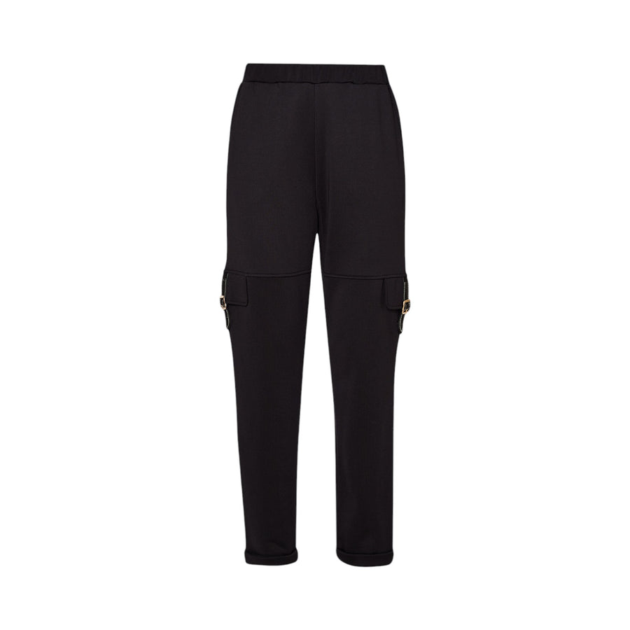 Pantaloni donna cargo in felpa