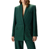 Blazer donna oversize con strass