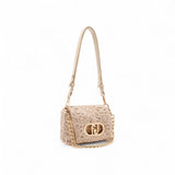 Borsa donna LaPuffy piccola con ricamo