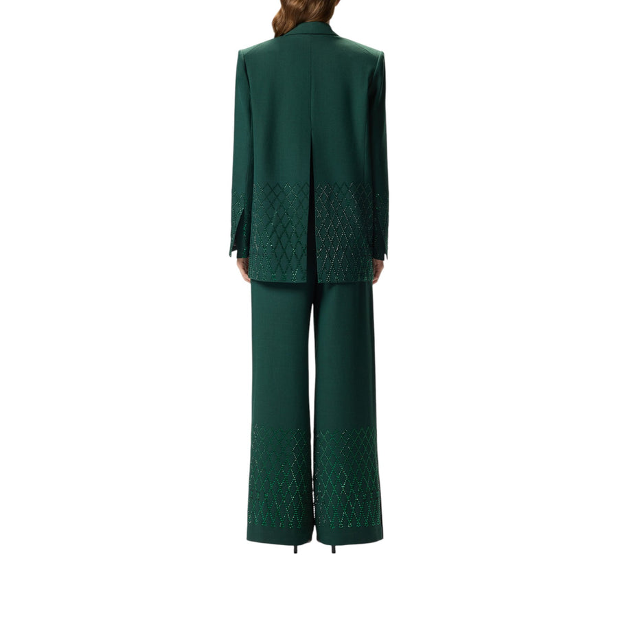 Blazer donna oversize con strass