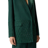 Blazer donna oversize con strass