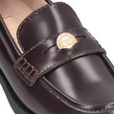 Mocassini donna in pelle abrasivata