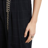 Pantalone donna balloon patchwork check