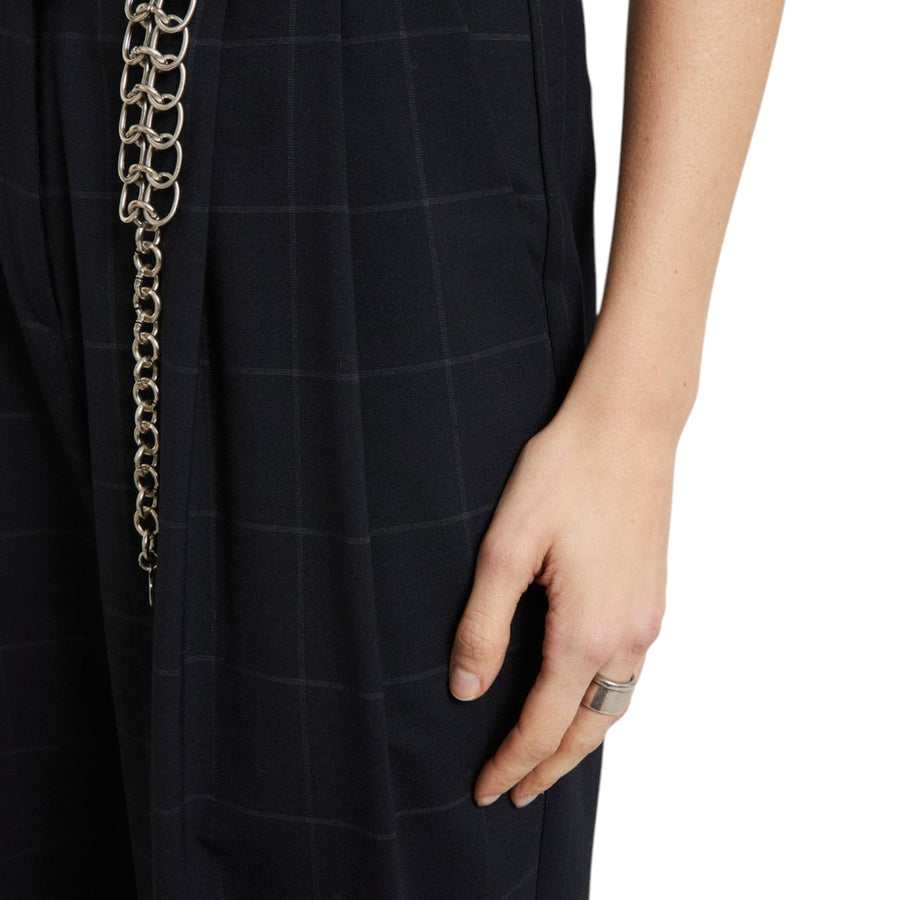 Pantalone donna balloon patchwork check