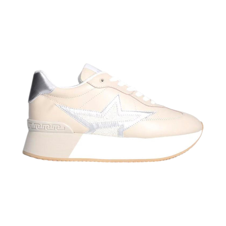 Sneakers donna nere in pelle