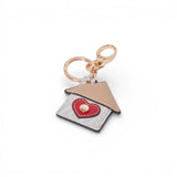 Portachiavi donna con casa