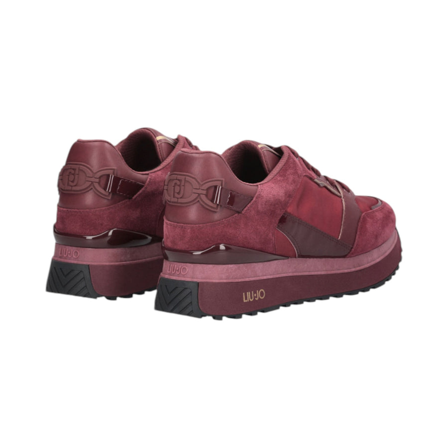 Sneakers donna platform in pelle