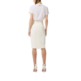 T-shirt donna in jersey con cristalli ricamati