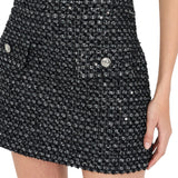 Minigonna donna bouclé