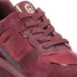 Sneakers donna platform in pelle