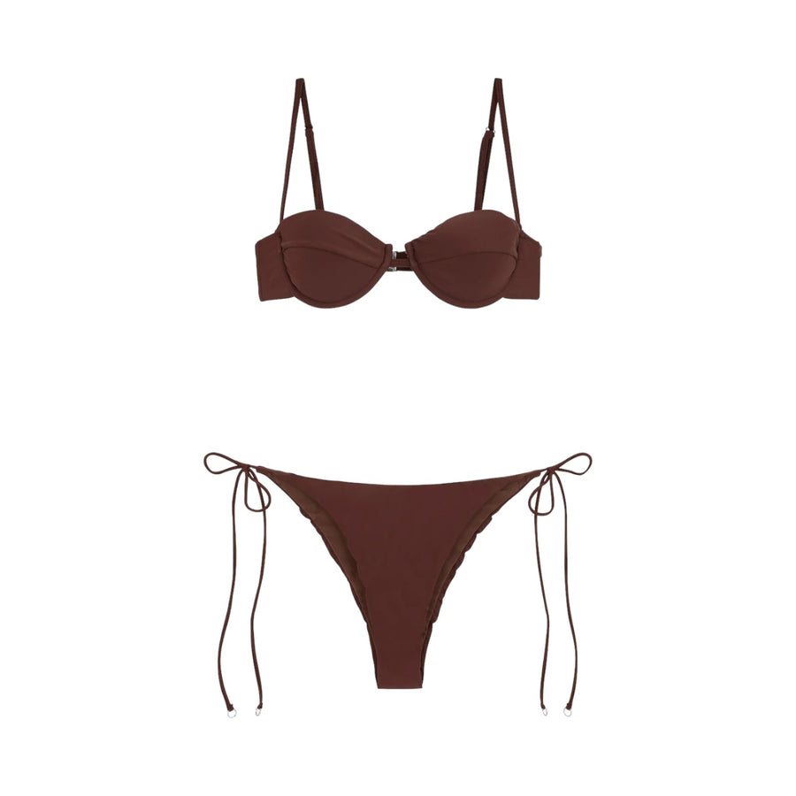 Bikini donna reggiseno e slip americano regolabile shirting