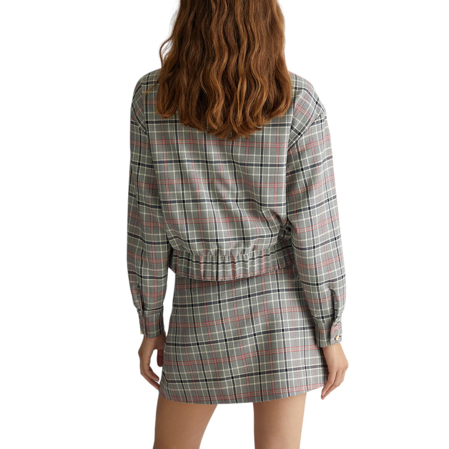 Giacca donna corta in tartan