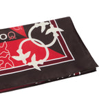Foulard donna bicolor con loghi