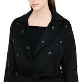 Cappotto donna in lana con ricami gioiello