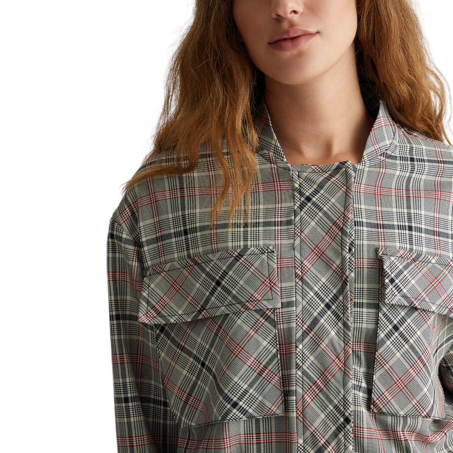 Giacca donna corta in tartan