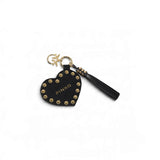 Charm donna portachiavi con cuore e borchie PINKO