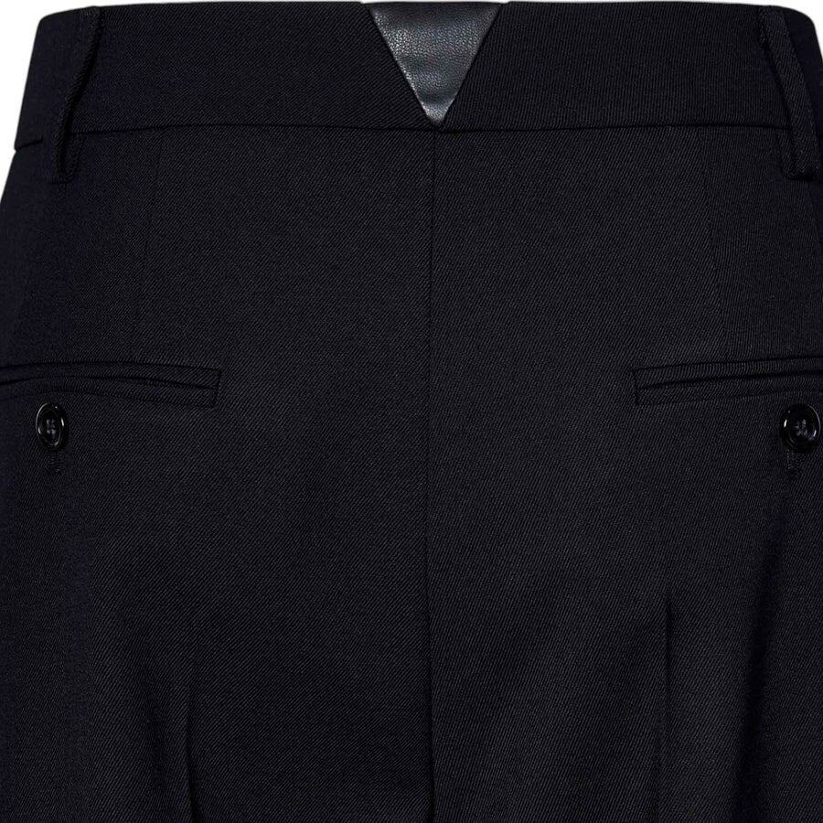 Pantaloni donna palazzo in twill