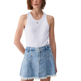 Top donna con mini logo