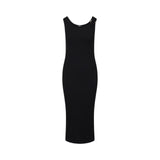 Abito donna midi con dettaglio gioiello