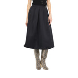 Gonna donna midi in taffetà