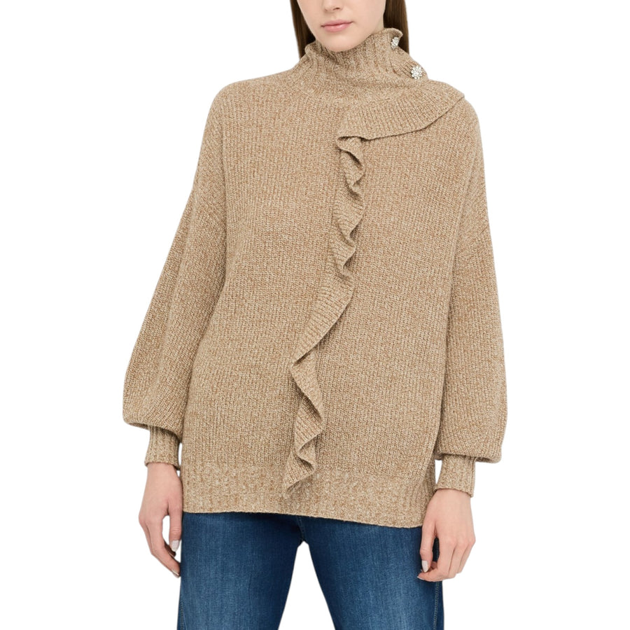 Maglia donna con maxi volant