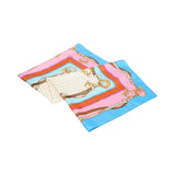 Foulard donna con stampa multicolor