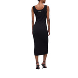 Abito donna midi con dettaglio gioiello