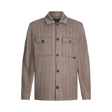 Camicia uomo in lana e cotone a righe