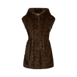 Gilet donna con cappuccio