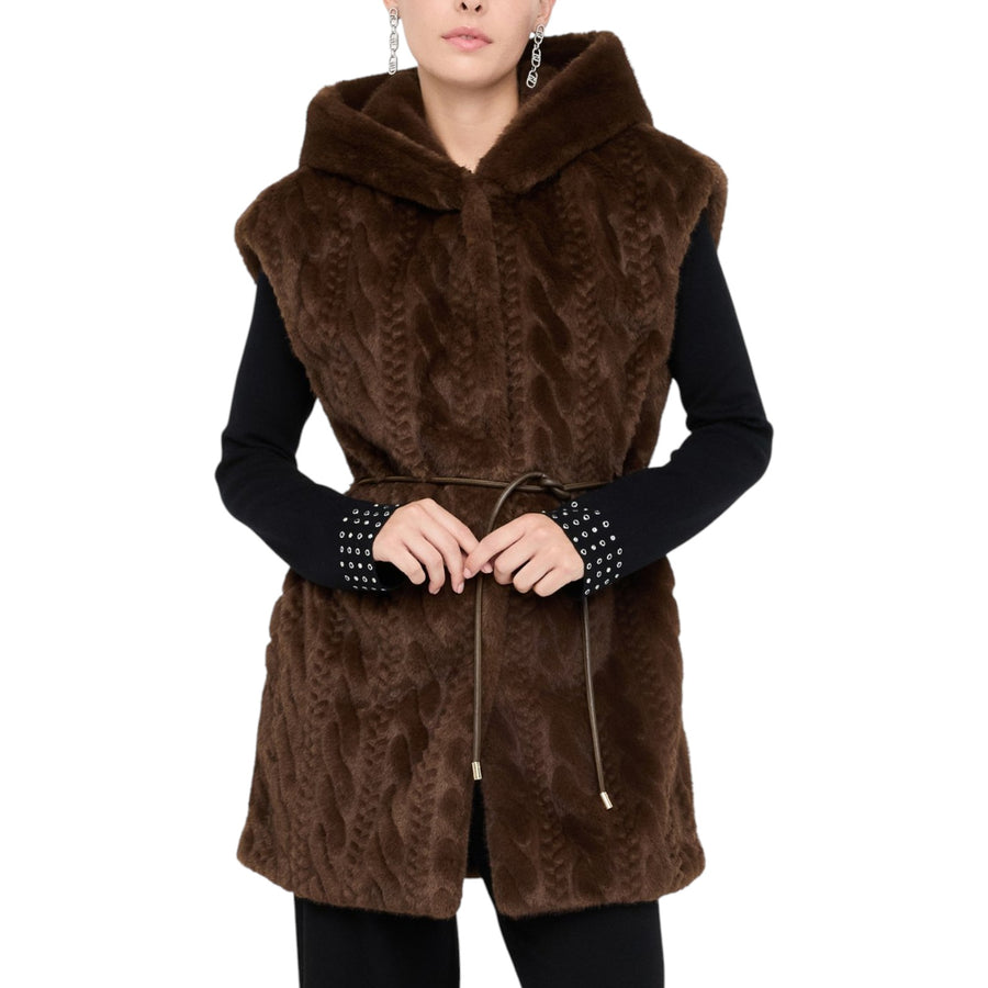 Gilet donna con cappuccio
