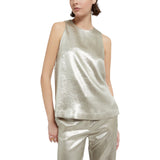 Top donna con effetto lucente