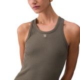 Top donna con mini logo