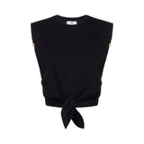 T-shirt donna in jersey con nodo