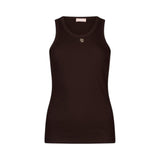 Top donna con mini logo