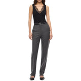 Pantaloni donna a sigaretta in misto lana stretch