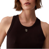 Top donna con mini logo