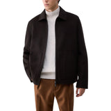 Overshirt uomo in panno di lana