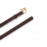 Cintura donna in suede con fibbia Love Birds 2 cm